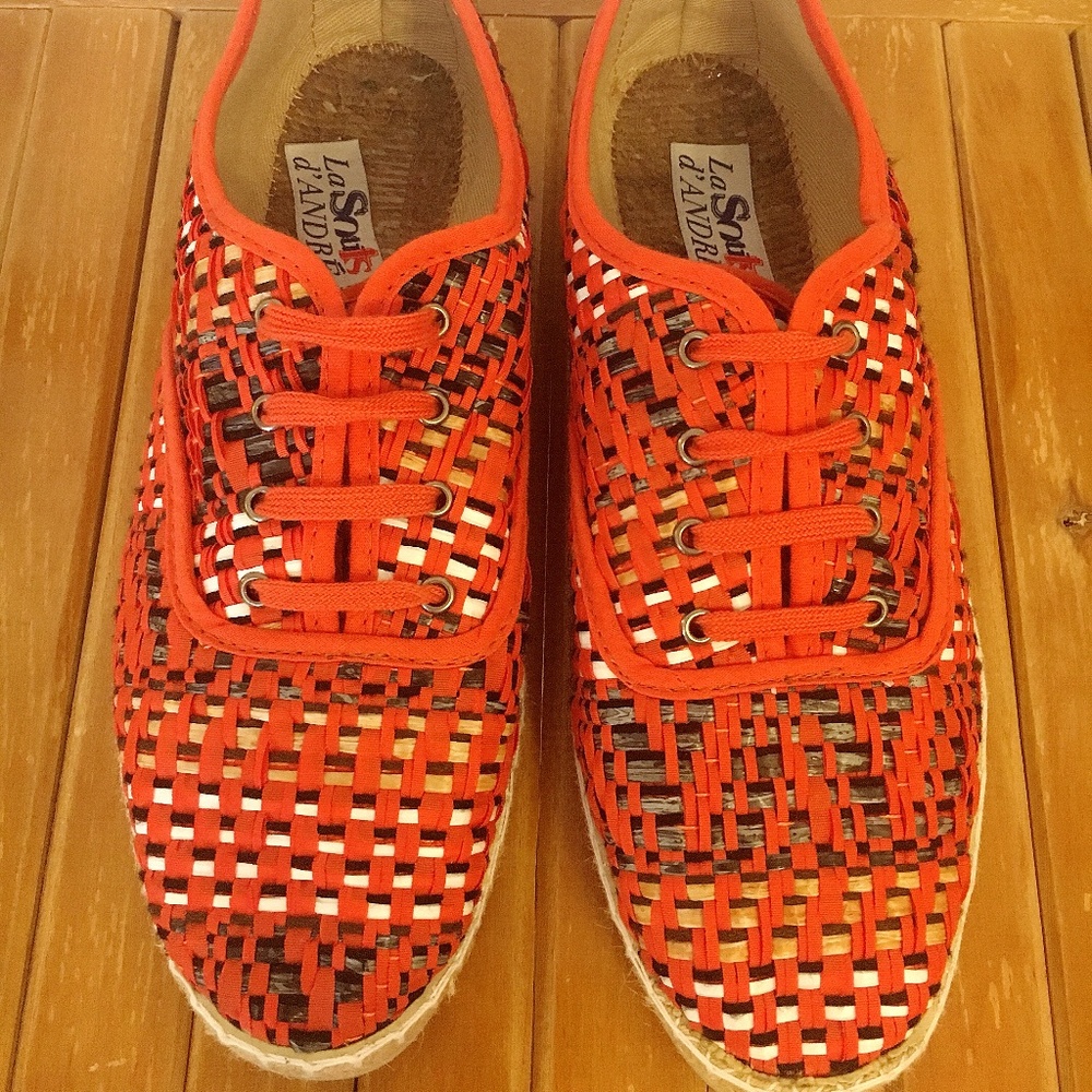 La Souts d'andre | Orange Woven Shoe